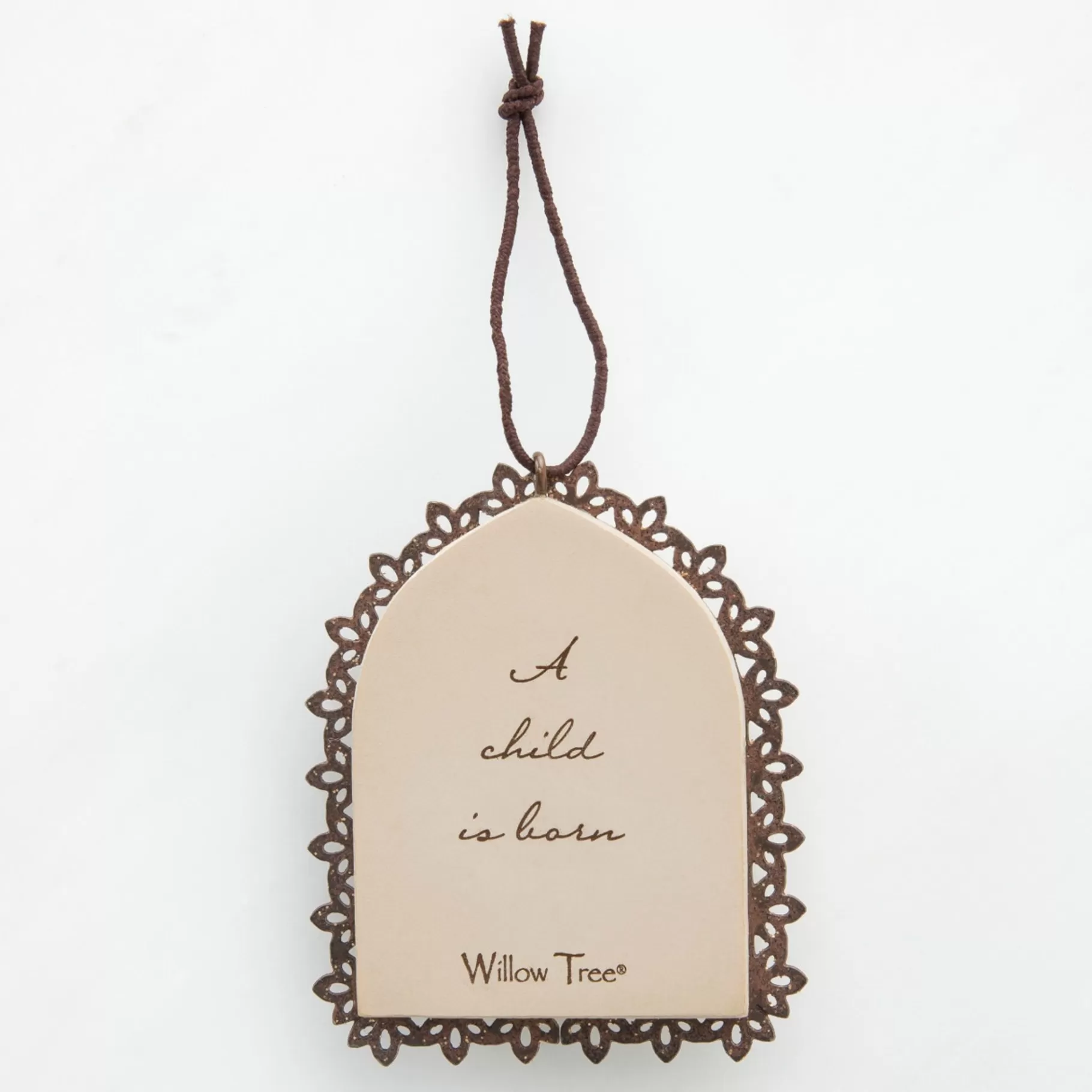 Store Willow Tree Holy Family Metal-Edged Ornament